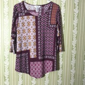 Rue juju geometric print blouse